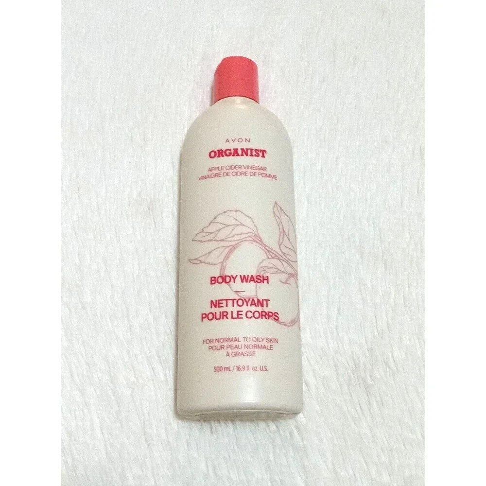 AVON Organist Apple Cider Vinegar Body Wash (16.9 fl oz/500 ml) RETIRED – SEALED