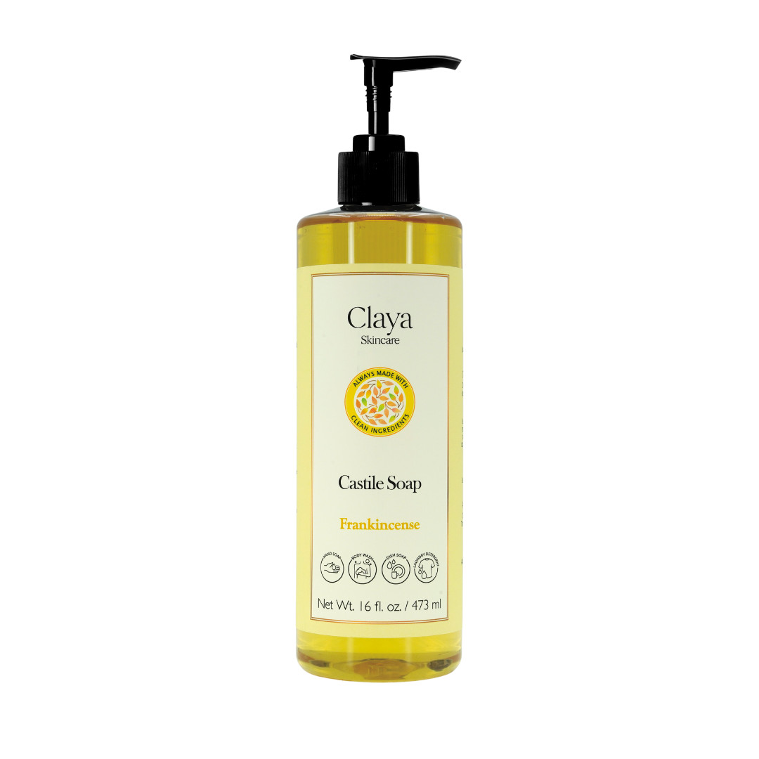Liquid Castile Soap (Pump Cap) – Organic Ingredients, Gentle For Sensitive Skin