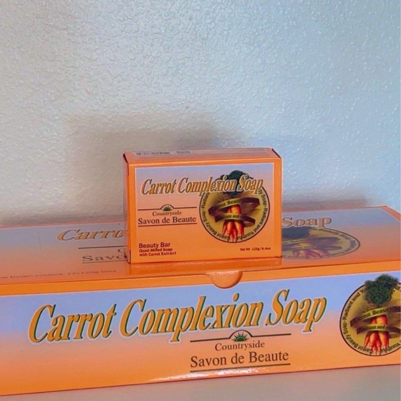 La Maison Du Savon Carrot Complexion Soap Beauty Bar French Milled 125g