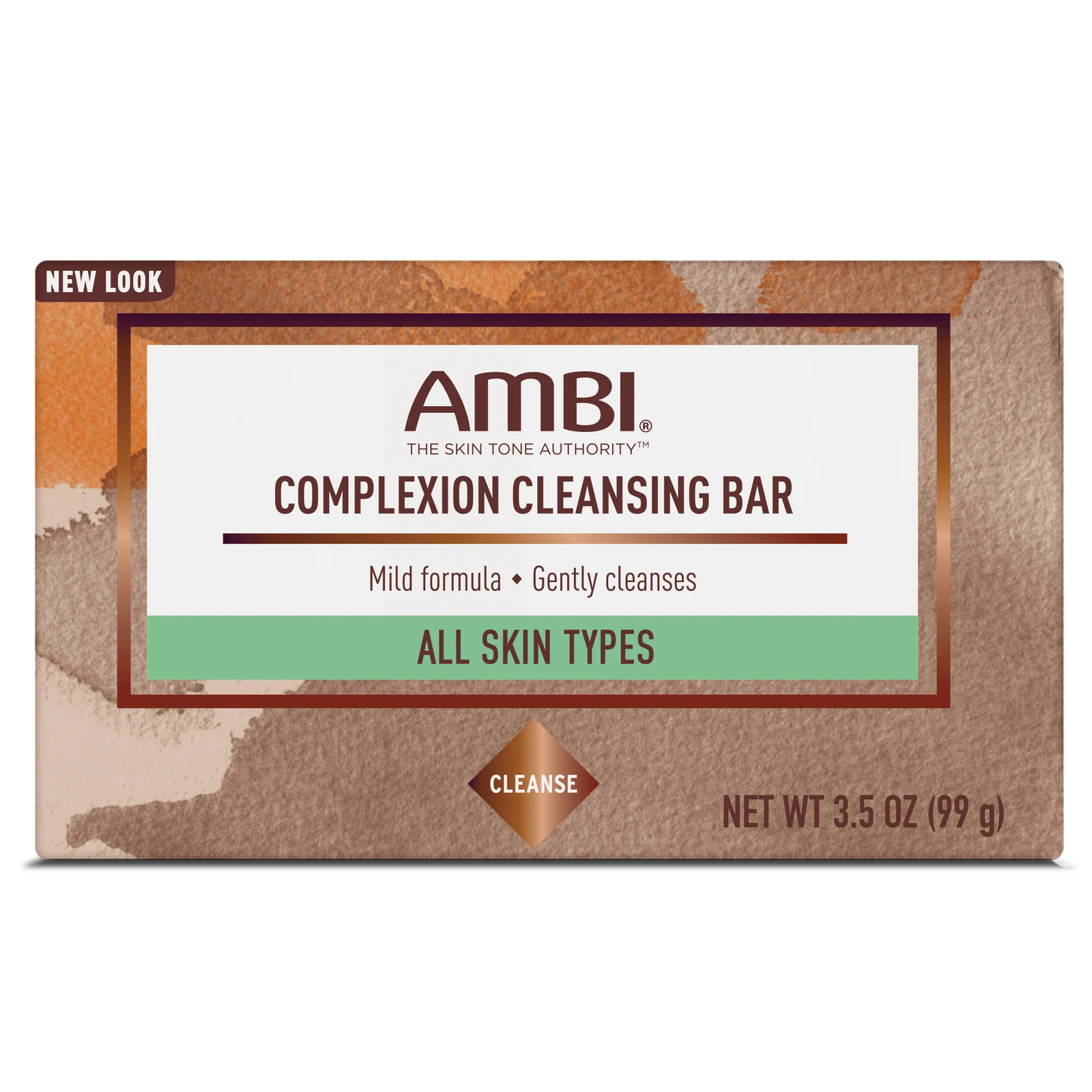 AMBI Complexion Gentle Cleansing Bar Light Fresh Scent All Skin Types 3.5 Oz 2PK