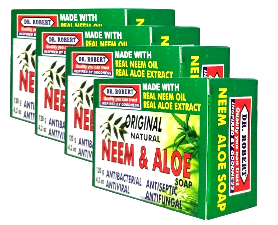 Dr. Robert Original antibacterial Neem & Aloe soap – 4 pack