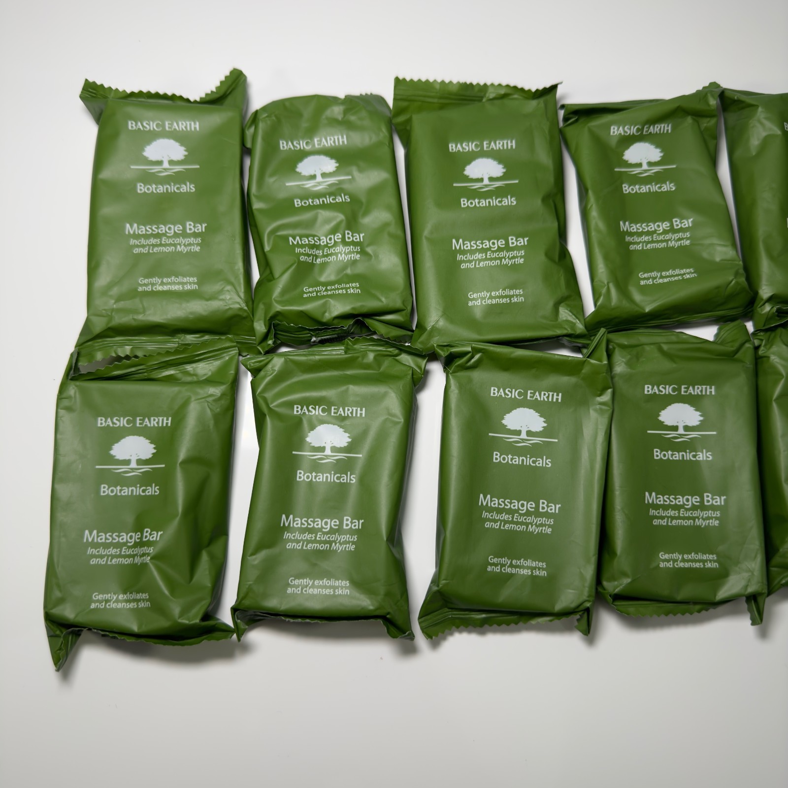 Basic Earth Botanicals Travel Massage Bar Eucalyptus Lemon Myrtle LOT Of 12 NEW