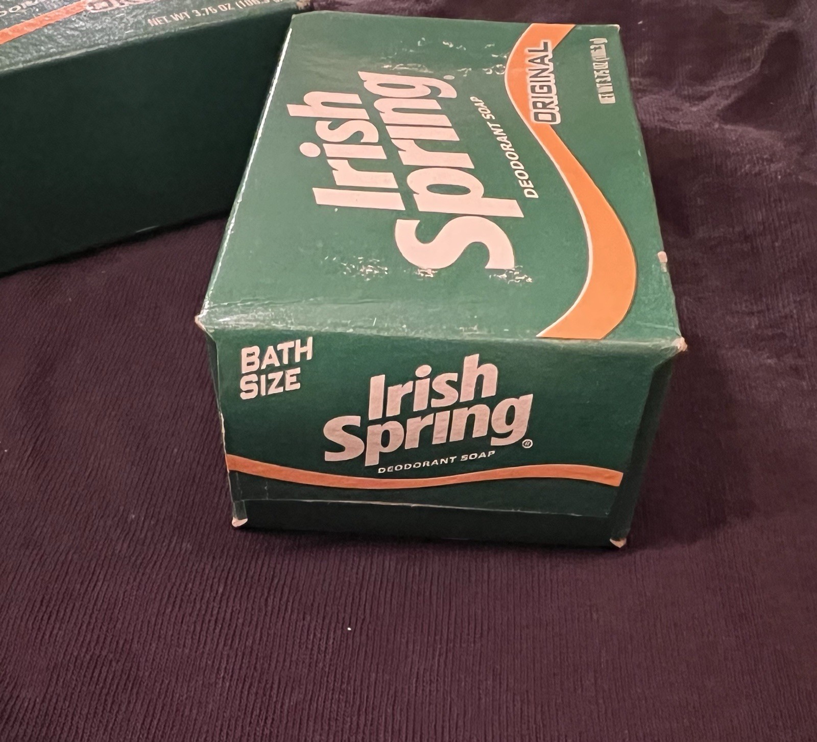 Lot of 2 Vintage IRISH SPRING Deodorant Bath Size Soap 5 oz Bar Skin Conditioner