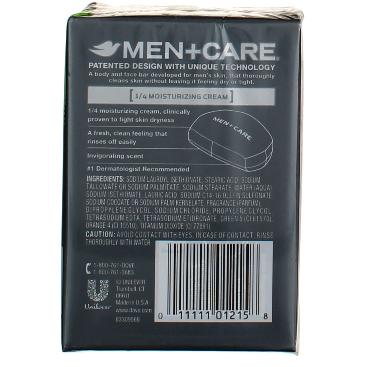 3 Pack Dove Men+Care Extra Fresh Extra Fresh Body + Face Bar, 4 oz, 2 Ct