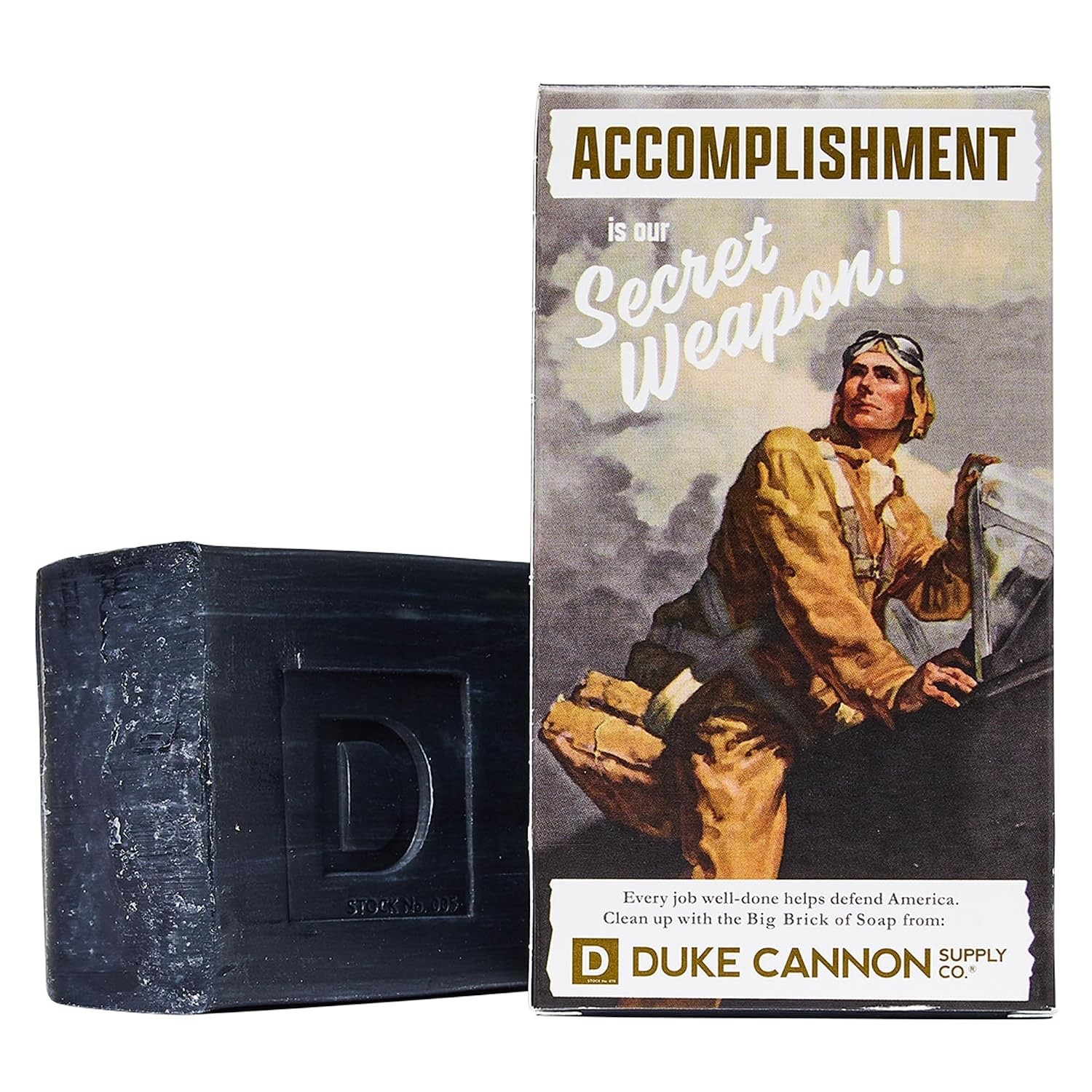 Duke Cannon Supply Co Big Ass Brick of Soap SMELLS LIKE ACCOMPLISHMENT 10oz NEW
