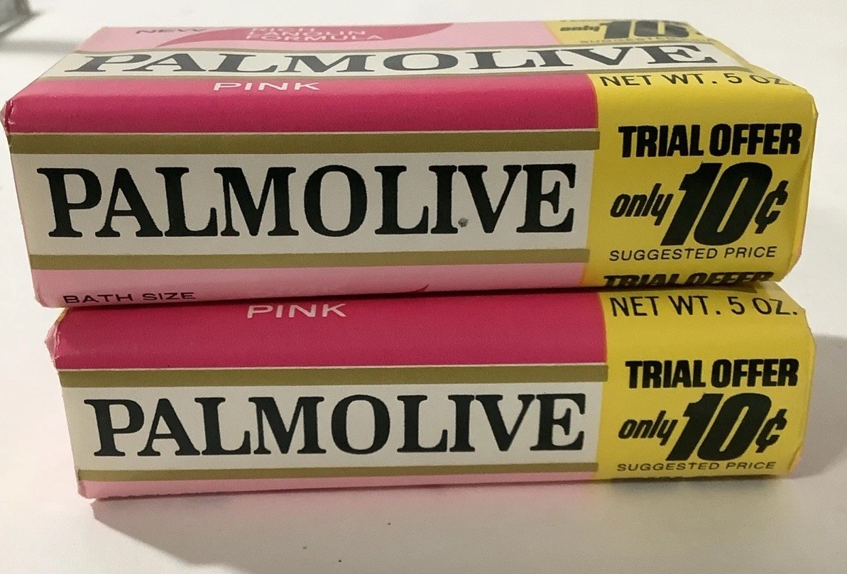 Vintage Palmolive Pink Bar Soap Body, Hand 5 Ounces Each Lot Of 2 Sealed Pkgs