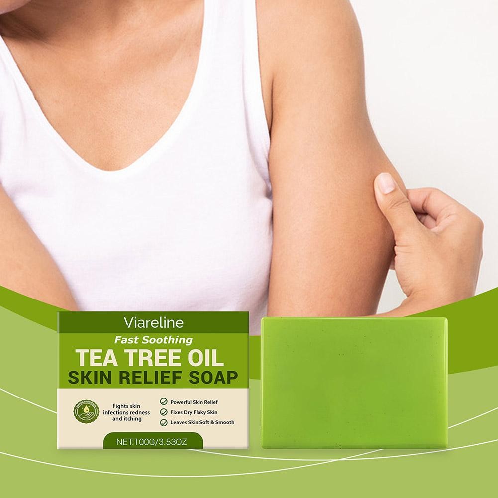 1/2/3X Relief Soap Bar, Loravey Tea Tree Oil Soap,Organic Soaps for Healthy Epid