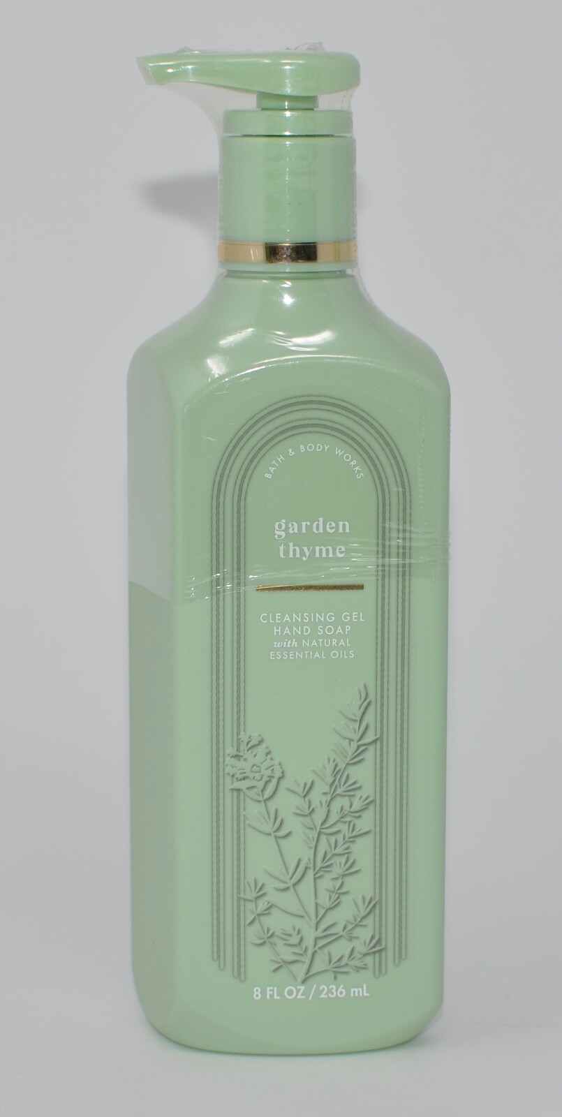 1 NEW BATH & BODY WORKS GARDEN THYME CLEANSING GEL HAND SOAP WASH PUMP 8 OZ