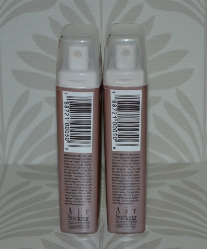 2- Air Silk Spray-On Silk Hosiery Bronze 0.7 oz Travel Size New