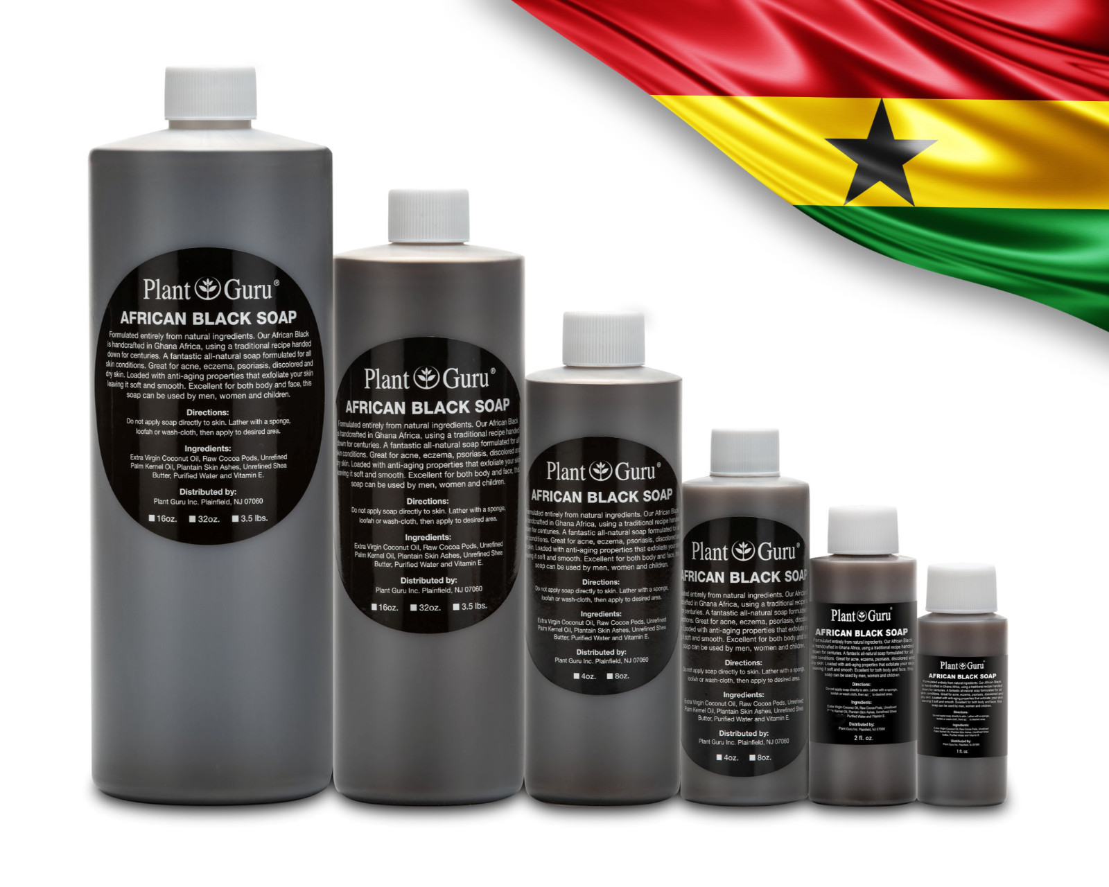 African Black Soap Liquid Gallon Bulk 100% Pure Raw Organic Body Wash Shampoo