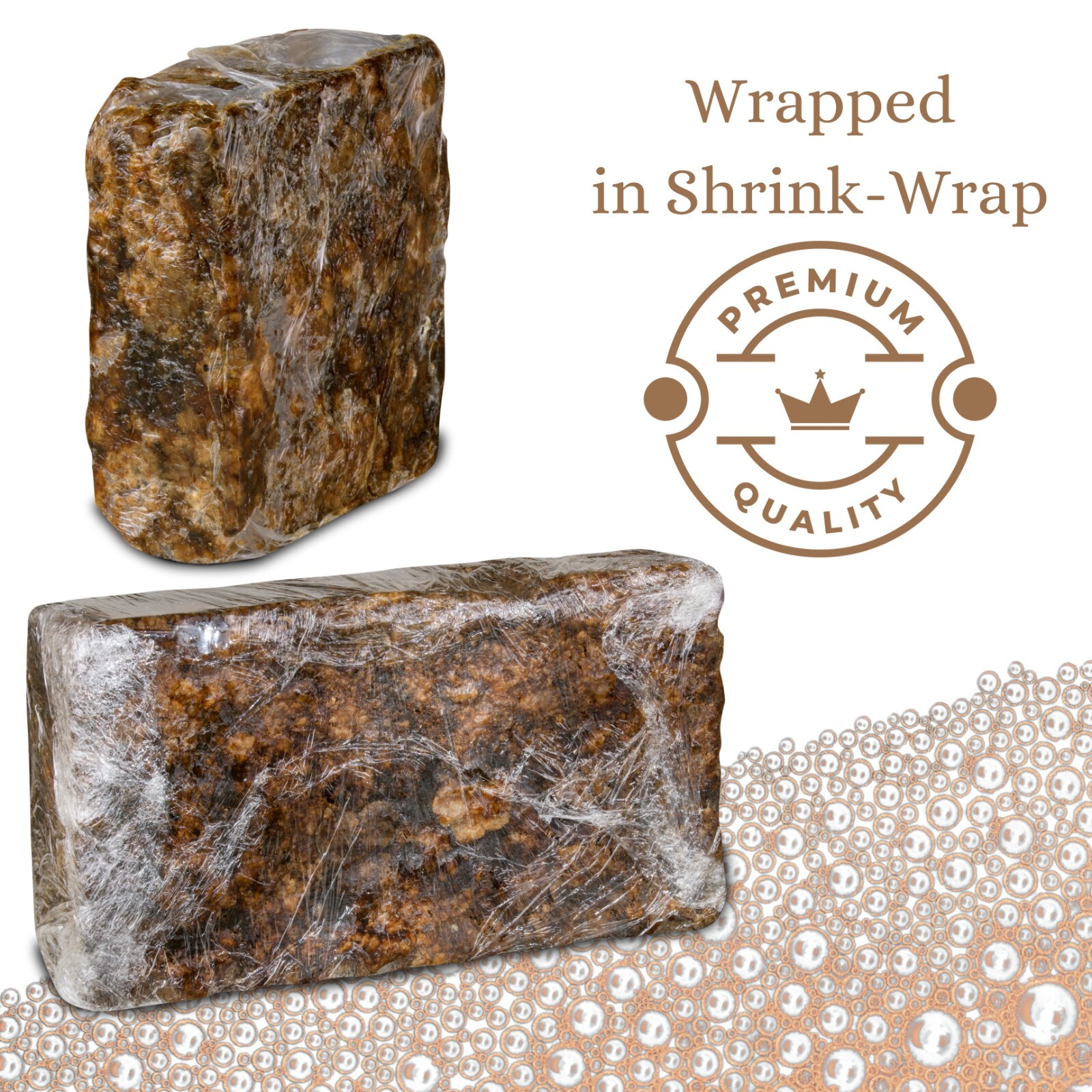 Raw African Black Soap 1 lb. Bar 100% Pure Organic Natural Skin Body Face Wash
