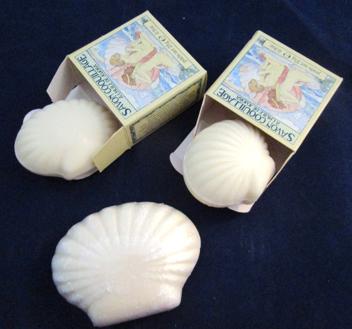Crabtree & Evelyn Jojoba Oil Soap, 25g 0.9oz. Travel Size Set Of 3 Seashells