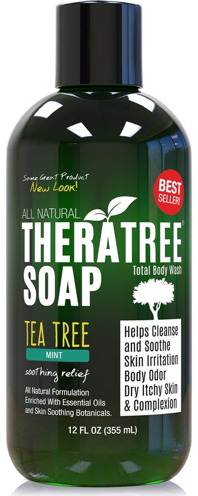 Oleavine TheraTree Tea Tree Oil Body Wash & Foot Wash Mint Natural Cleansin…