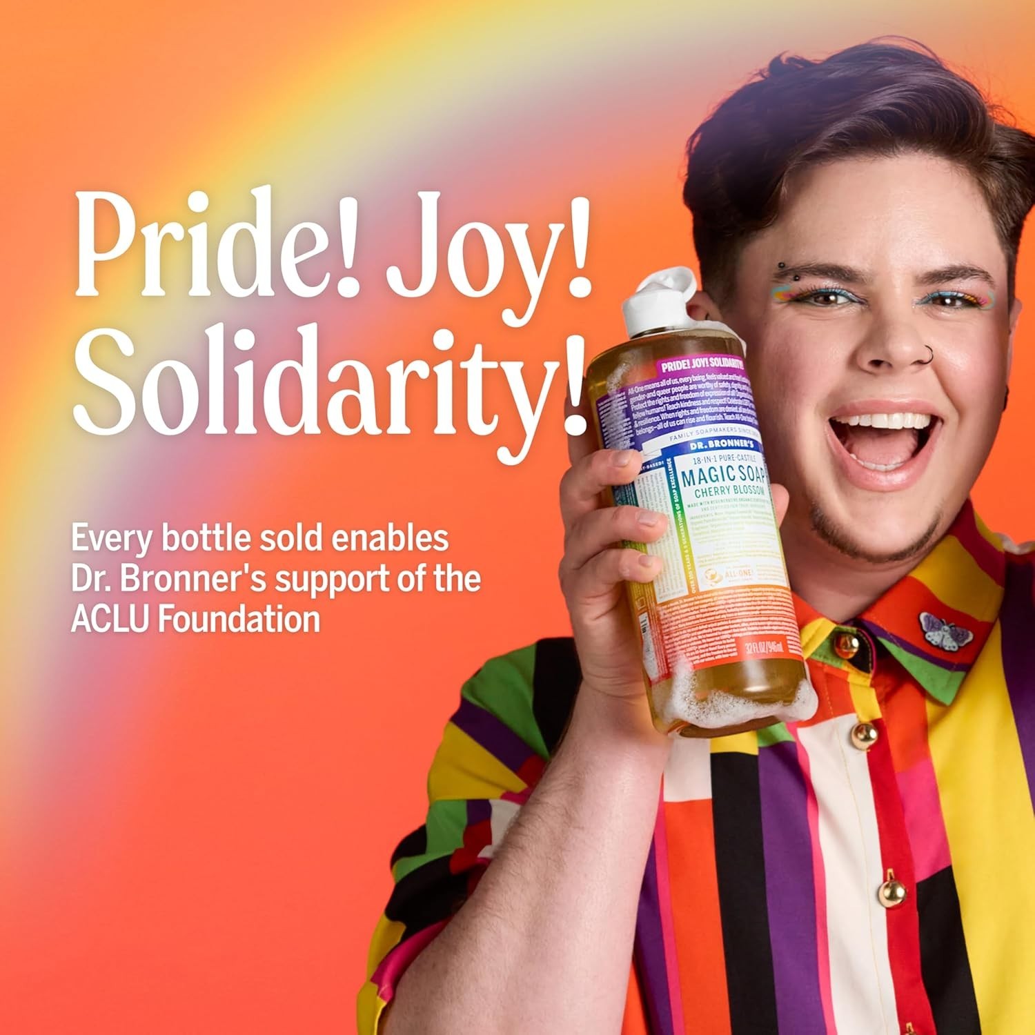 Pure-Castile Limited-Edition Pride Soap –Regenerative Organic Certified Oils-…