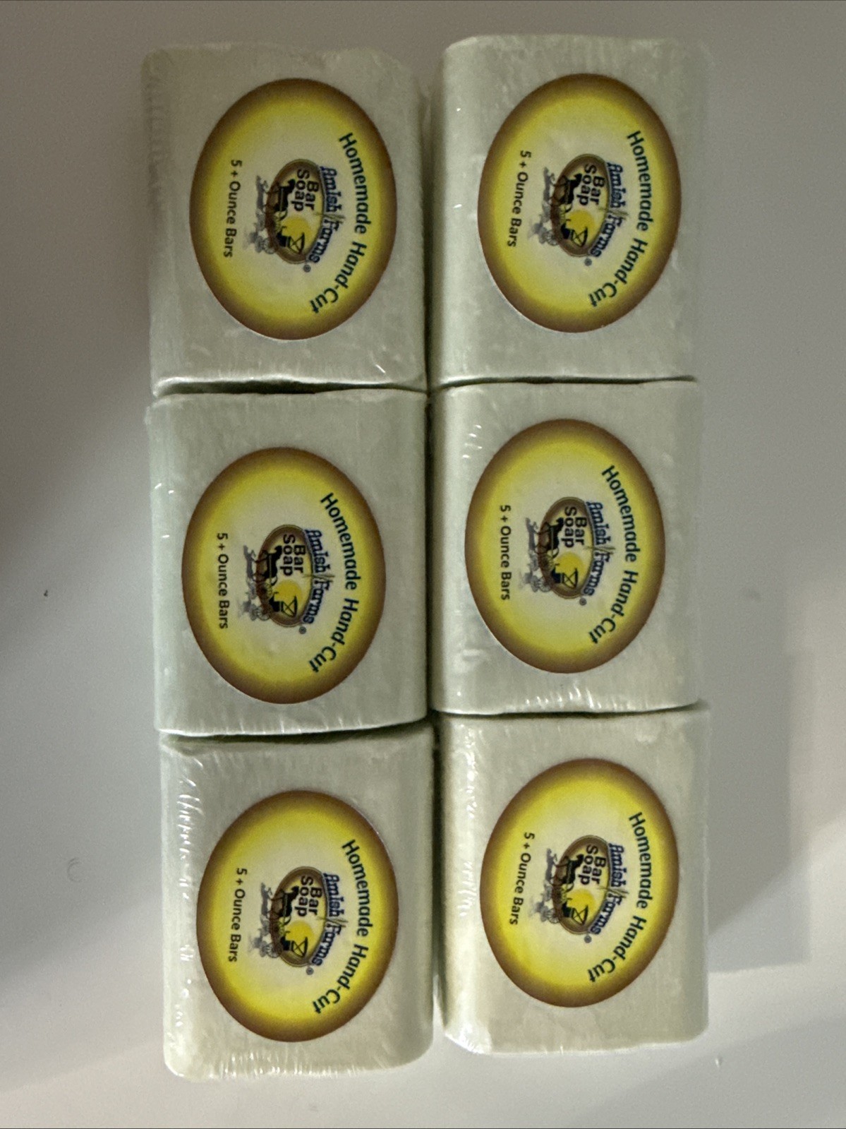 Set Of 6 Amish Farms Soap & 6 Soap Savers #36