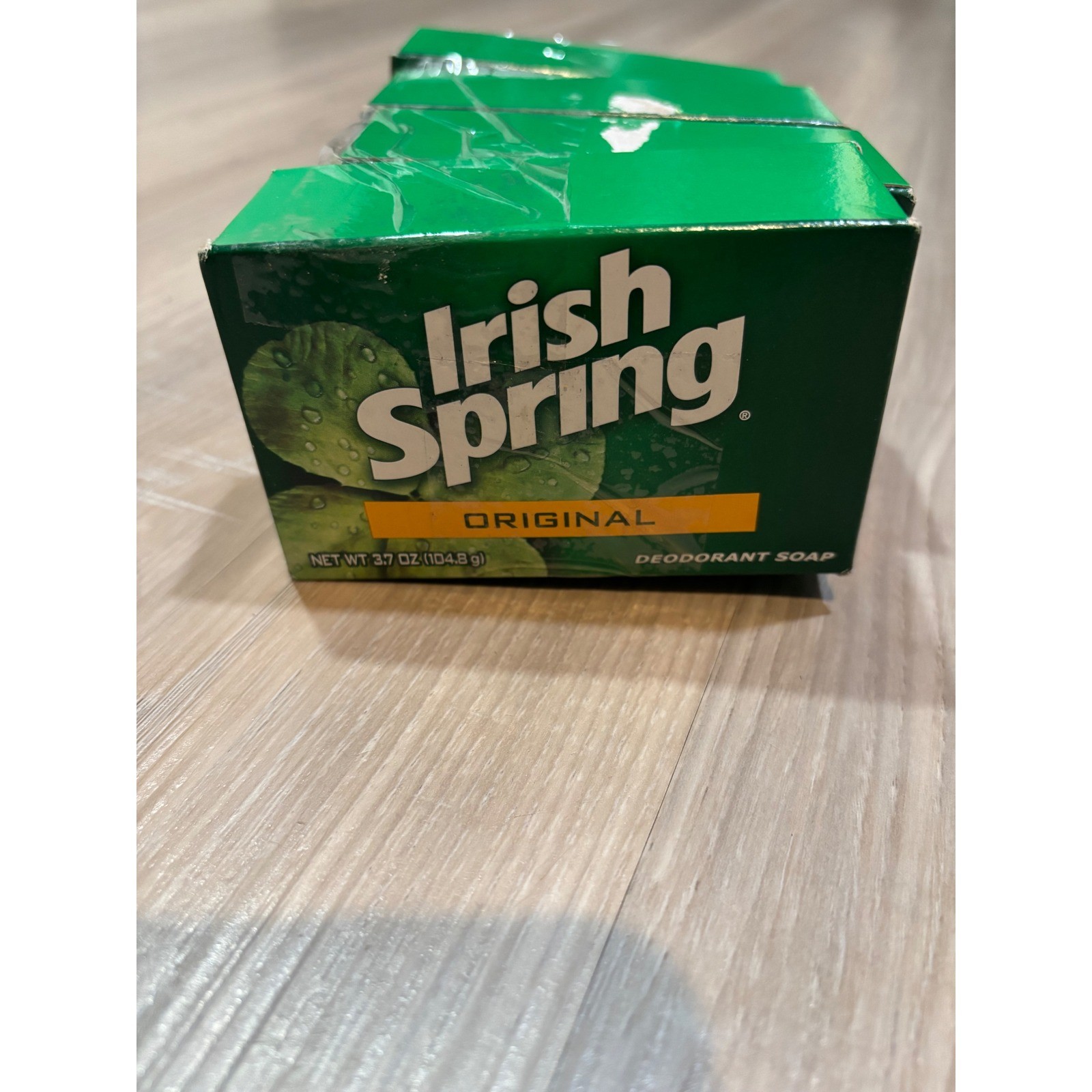 Irish Spring Original Deodorant Soap 3.7 oz Bars Lot of 4 Fresh Scent New