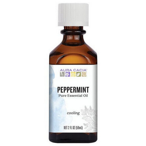 Aura Cacia Pure Essential Oil, Peppermint, 2 fl oz (mentha piperita) 2 Fl Oz By