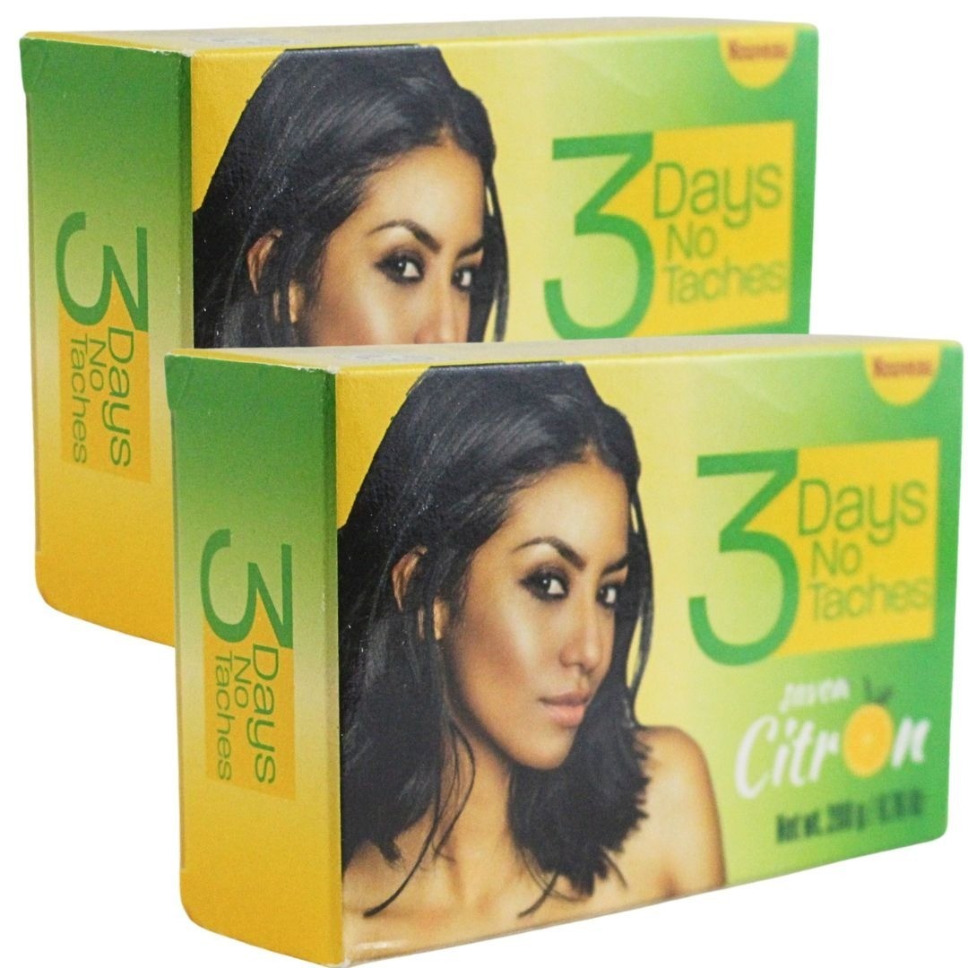 3 Days No Taches Large Lemon Soap 200g Skin Brightening Pack Of 2