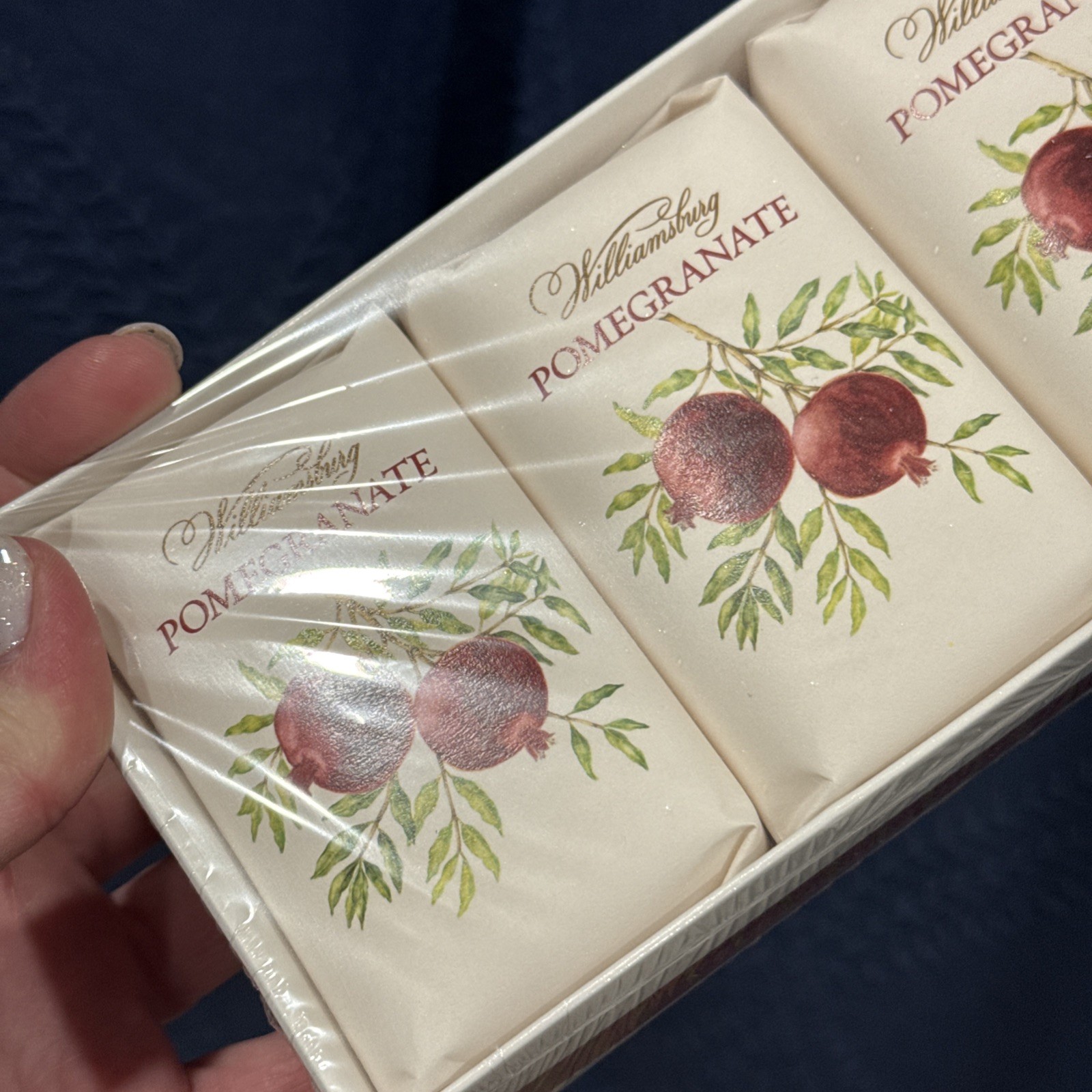 Williamsburg Pomegranate Triple Milled (3) Bars Soap – NEW