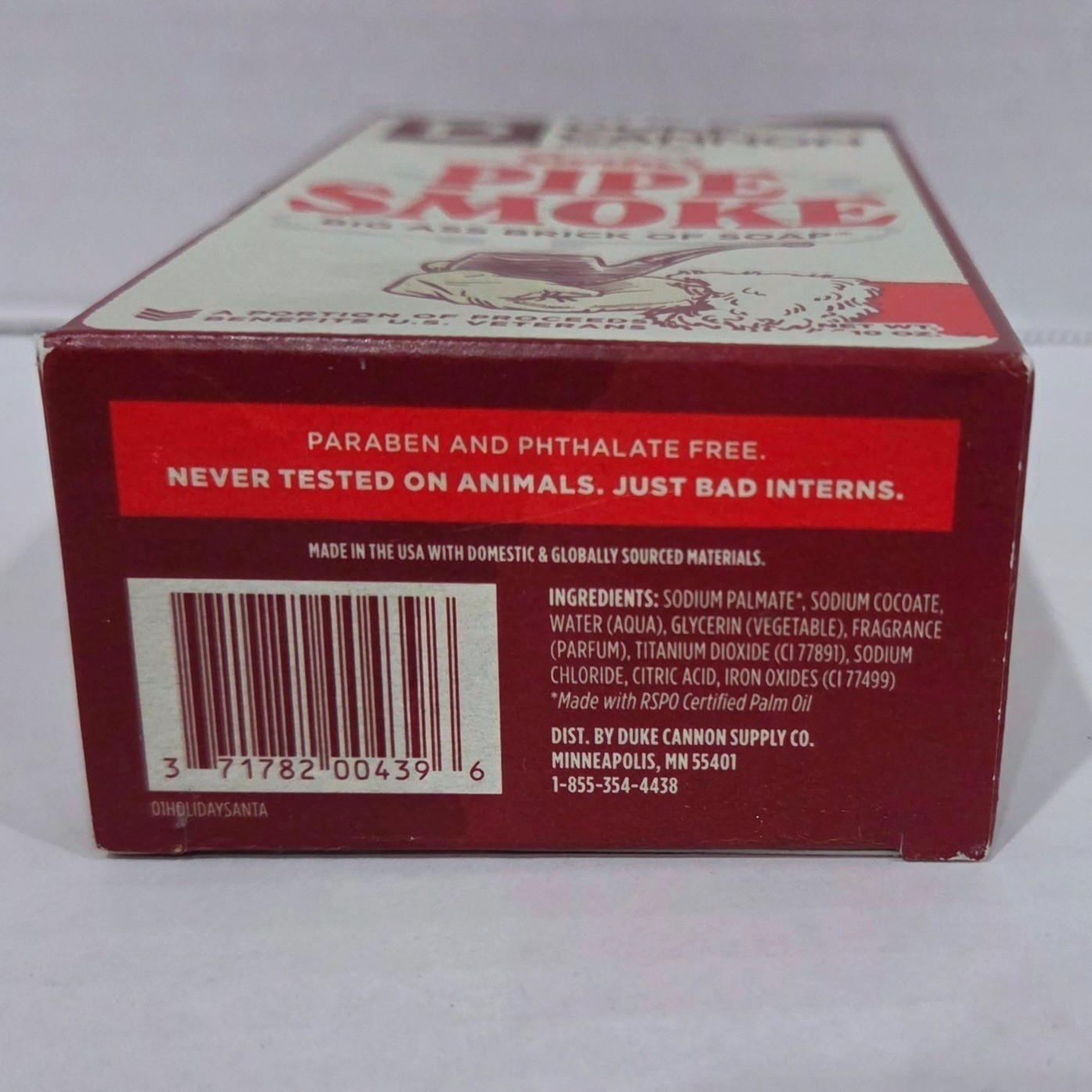 Duke Cannon Supply Co. Santa’s Pipe Smoke Big Ass Brick of Soap