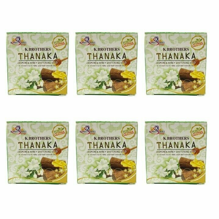 50 g. K Brothers Thanaka Jasmine Honey Plus Glutha Dark Spot Whitening Bar Soap