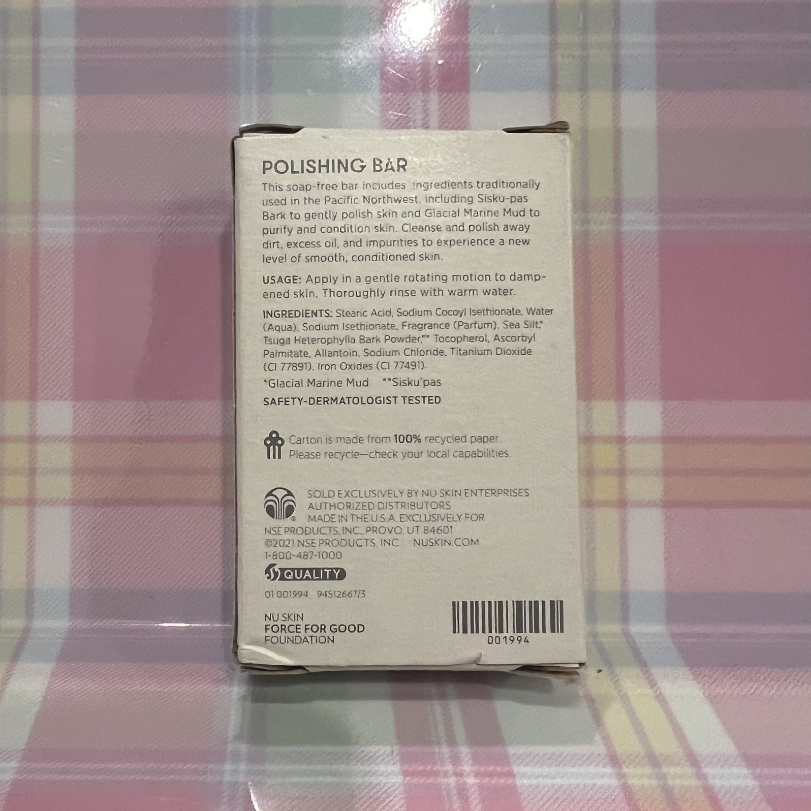 New NuSkin Epoch Polishing Bar Soap 3.4 oz