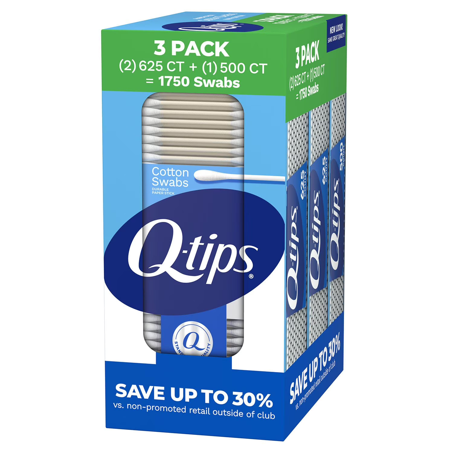 New Q-tips Cotton Swabs, (625 ct., 2 pk. + 500 ct., 1 pk.)Best Price
