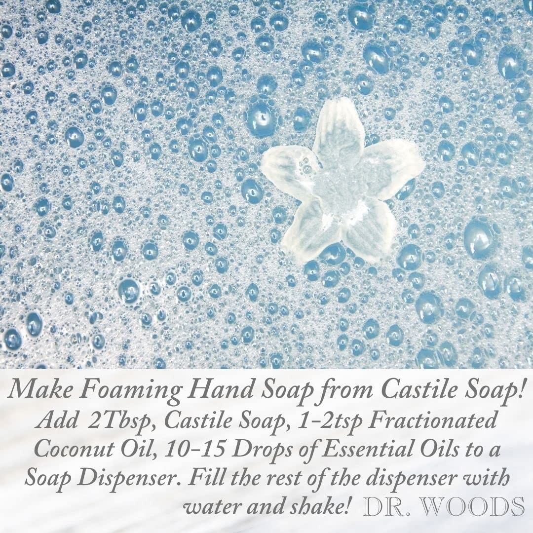 Dr. Woods Pure Peppermint Castile Soap Liquid 32 oz All Natural 3 PACK 96oz Lot