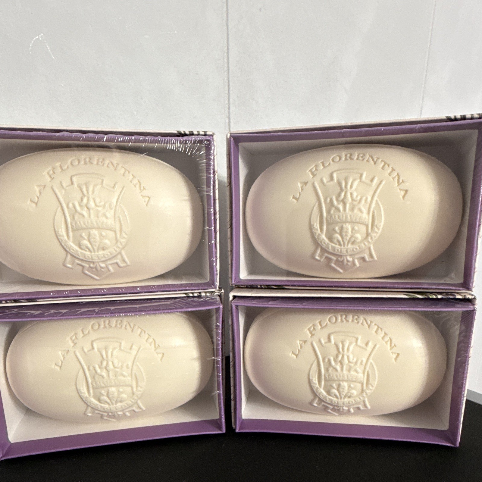 Indulge in Luxury: 4-Pack La Florentina Tuscan Lavender Shea Butter Soap 10.5 oz