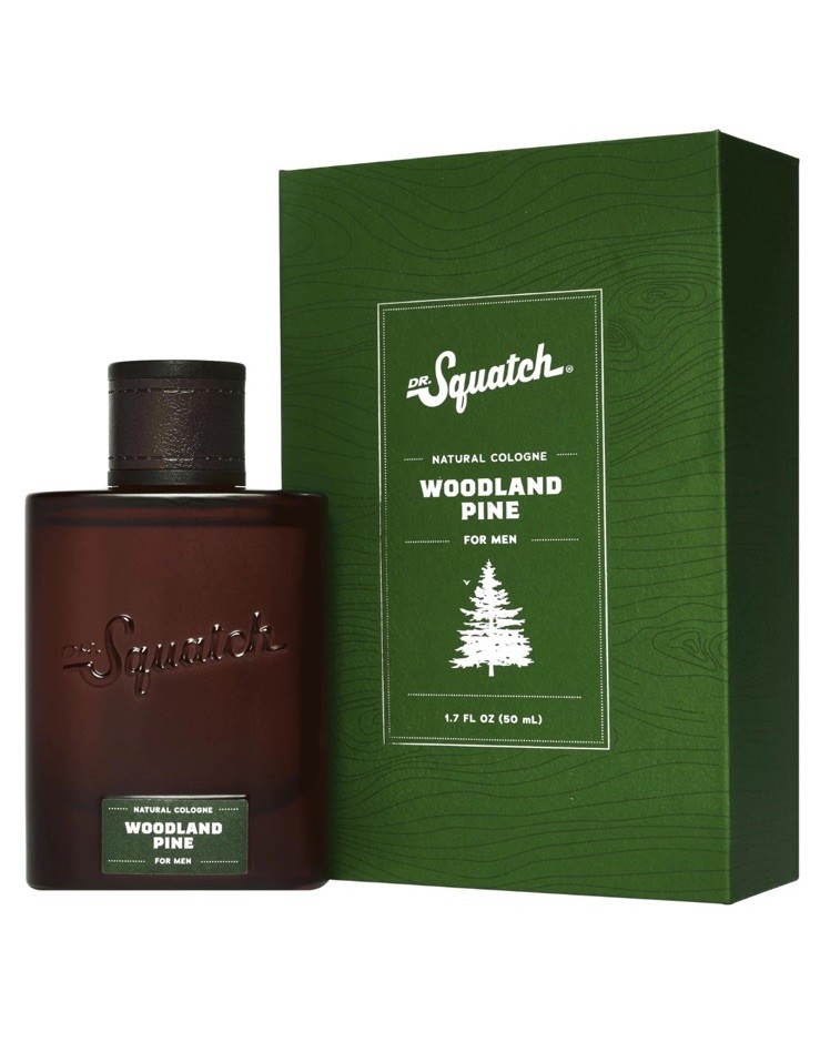 Dr. Squatch Natural Cologne WOODLAND PINE For Men – 1.7 oz – MADE IN USA – NEW