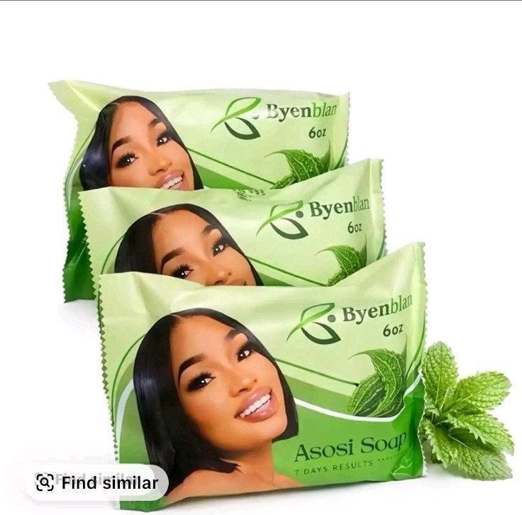 Byenblan 3PCS LARGE 6OZ Asosi Bar Soaps- Green, Cleansing, Moisture&Soothing