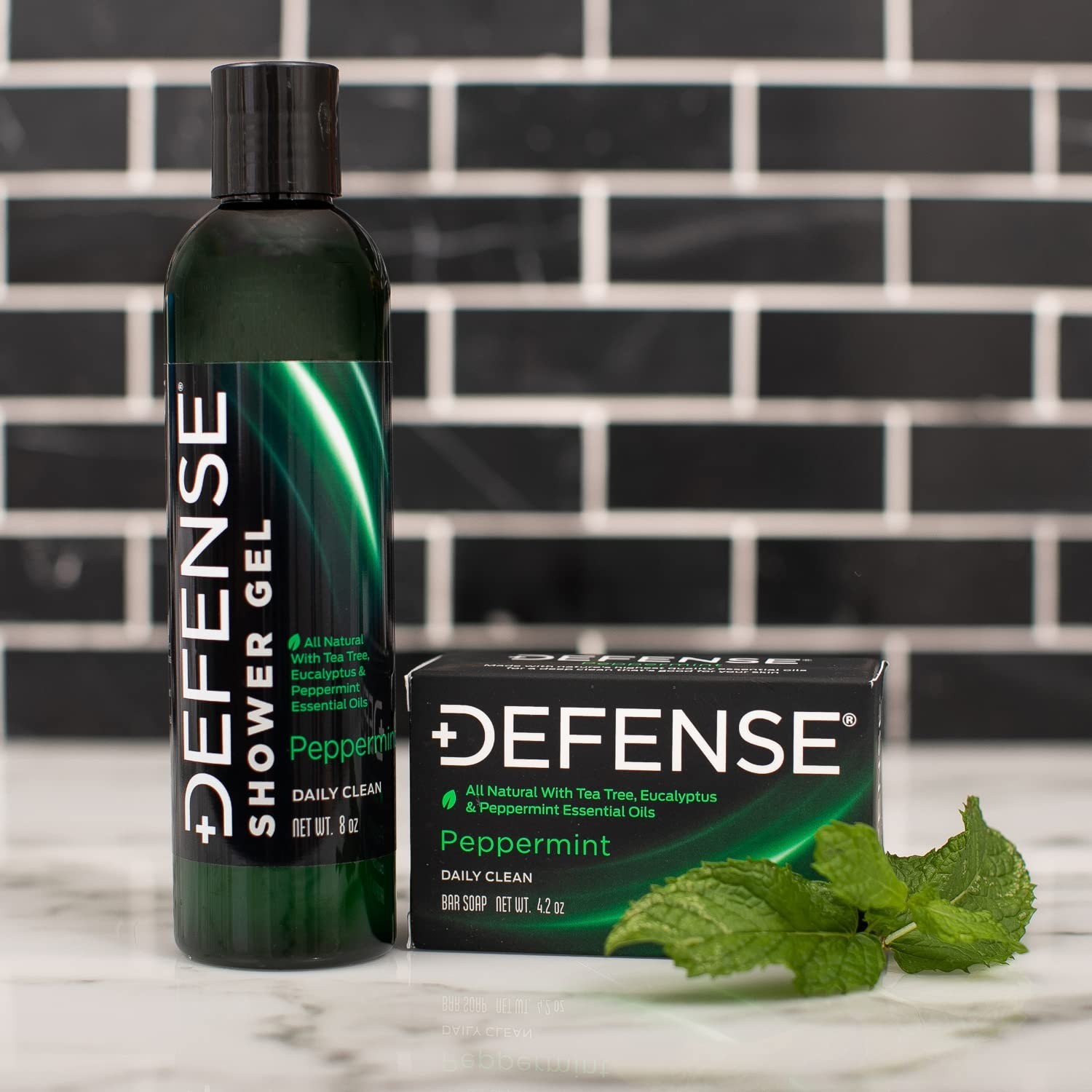 Men’s Hypoallergenic Peppermint Bar Soap – Tea Tree Oil for Sensitive Skin