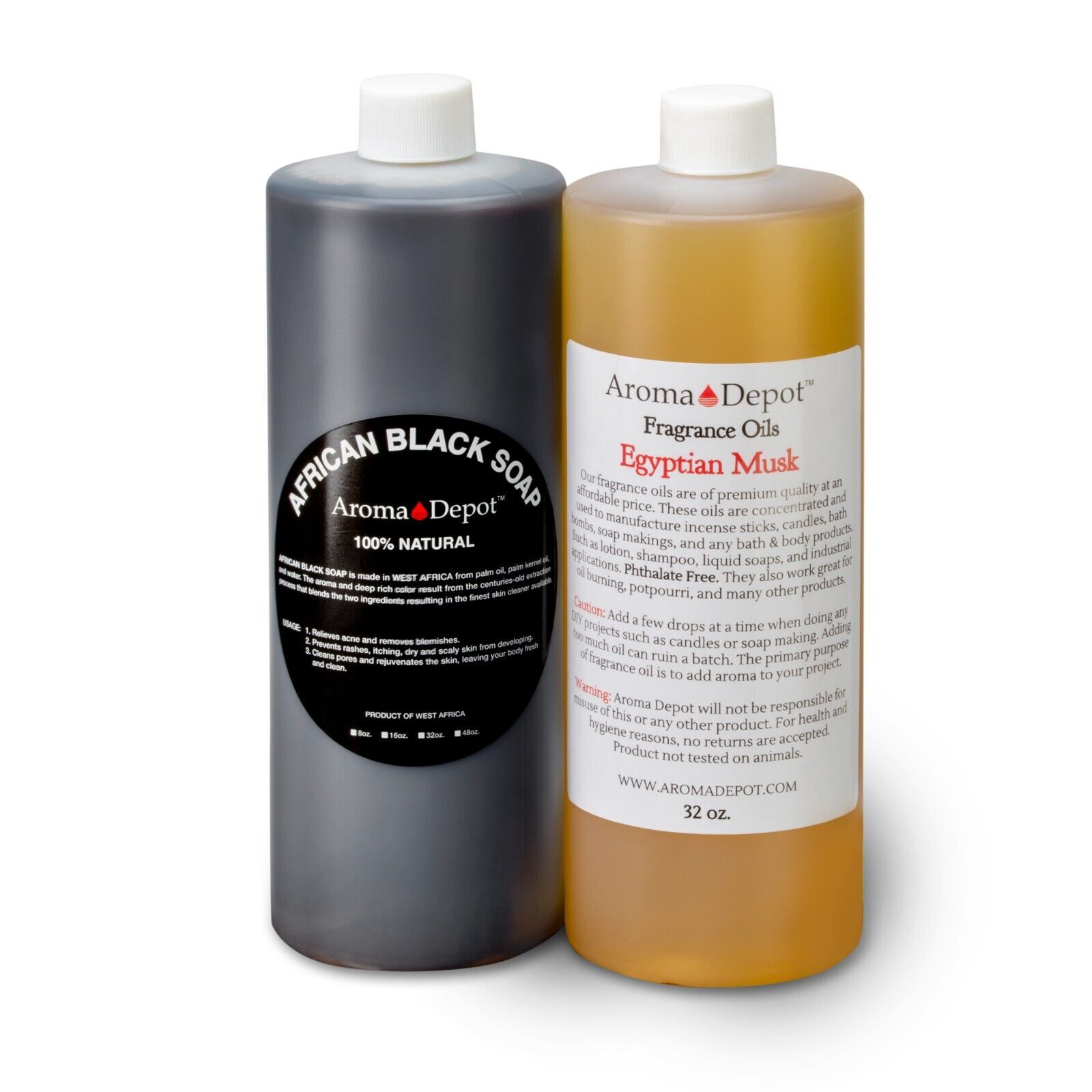 SCENTED Liquid Raw African Black Soap 100% Natural For Face & Body Wash