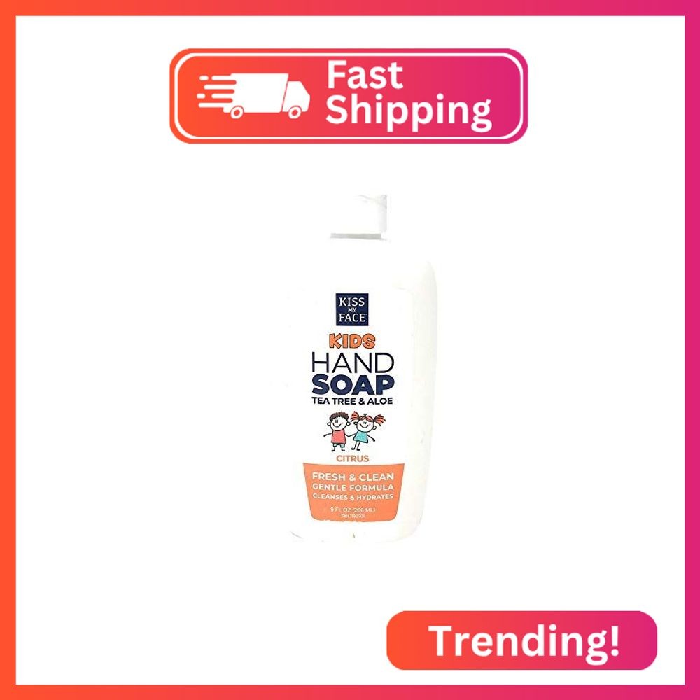 Kiss My Face Hand Soap, Tea Tree & Aloe, Citrus Scent, Fresh, Clean, Cleanses, H