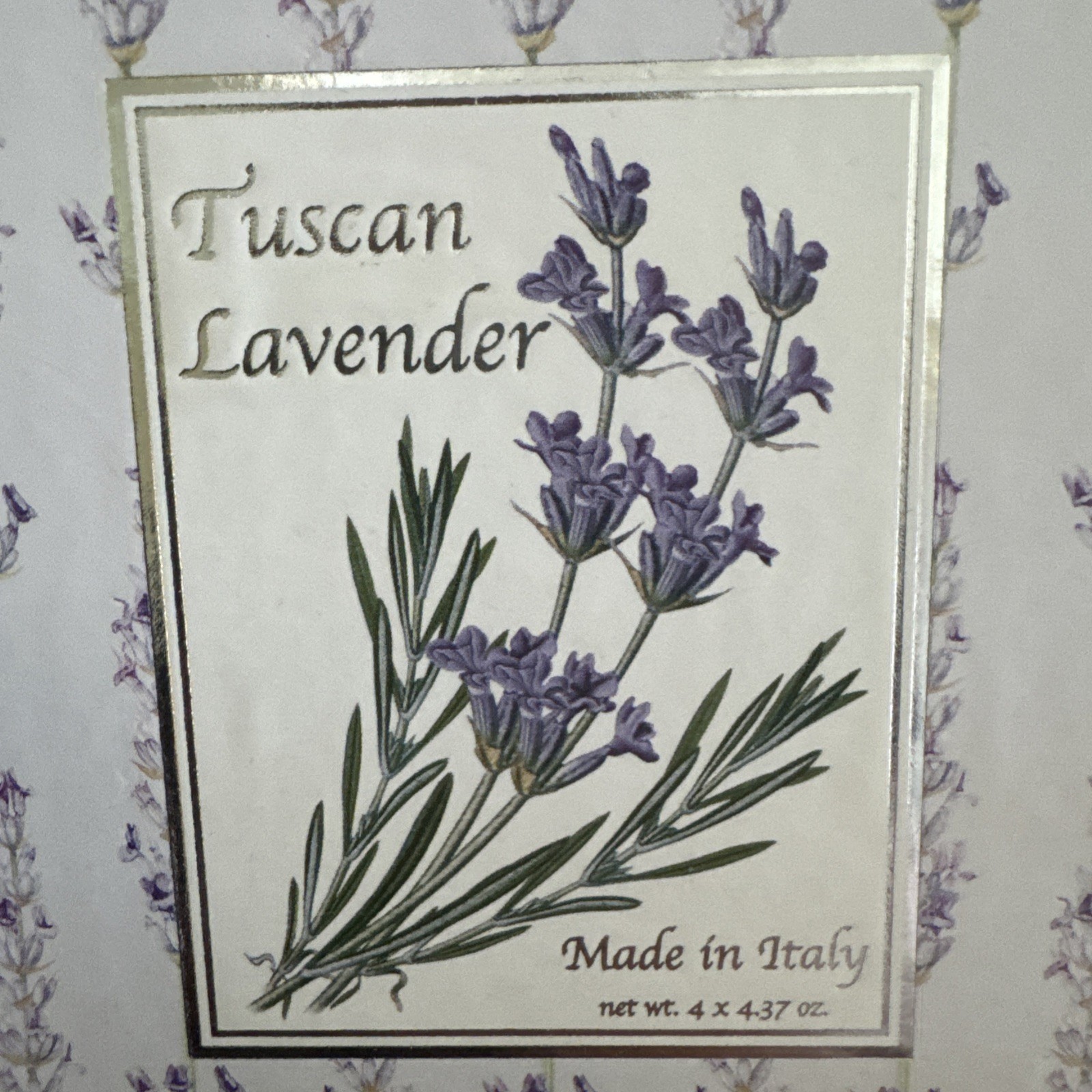 Saponificio Artigianale Fiorentino Tuscan Lavender Scented 4 Soaps Made In Italy