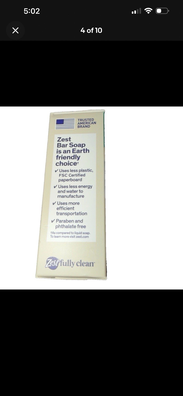 12 Zest Jumbo COCOA BUTTER & SHEA Hydrating & Deodorizing Jumbo Bar Soap 12 DELM