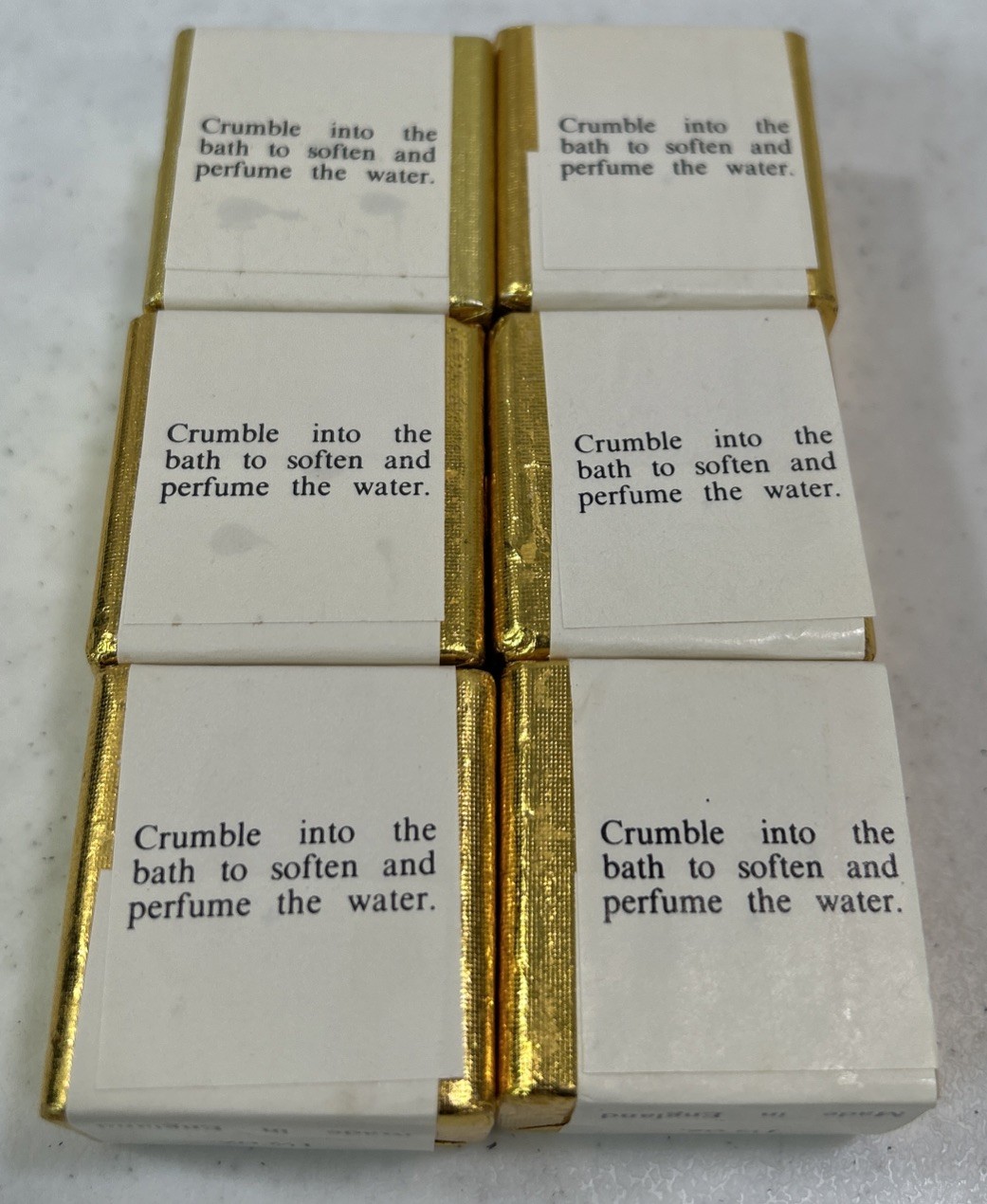 Vintage Delagar ENGLISH BATH CUBES Lot Of 6 Different! Made in England New