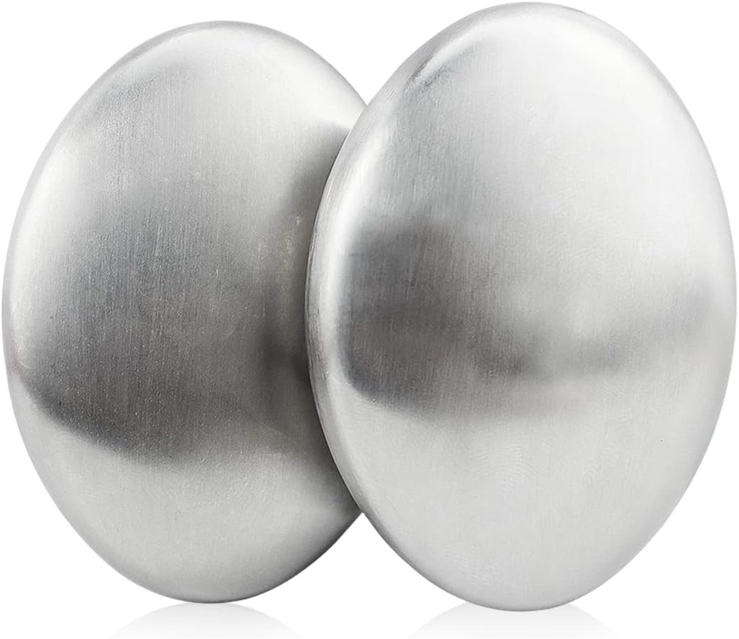 2 PCS Stainless Steel Soap Magic Metal Odor Remover Bar Eliminating Smells…