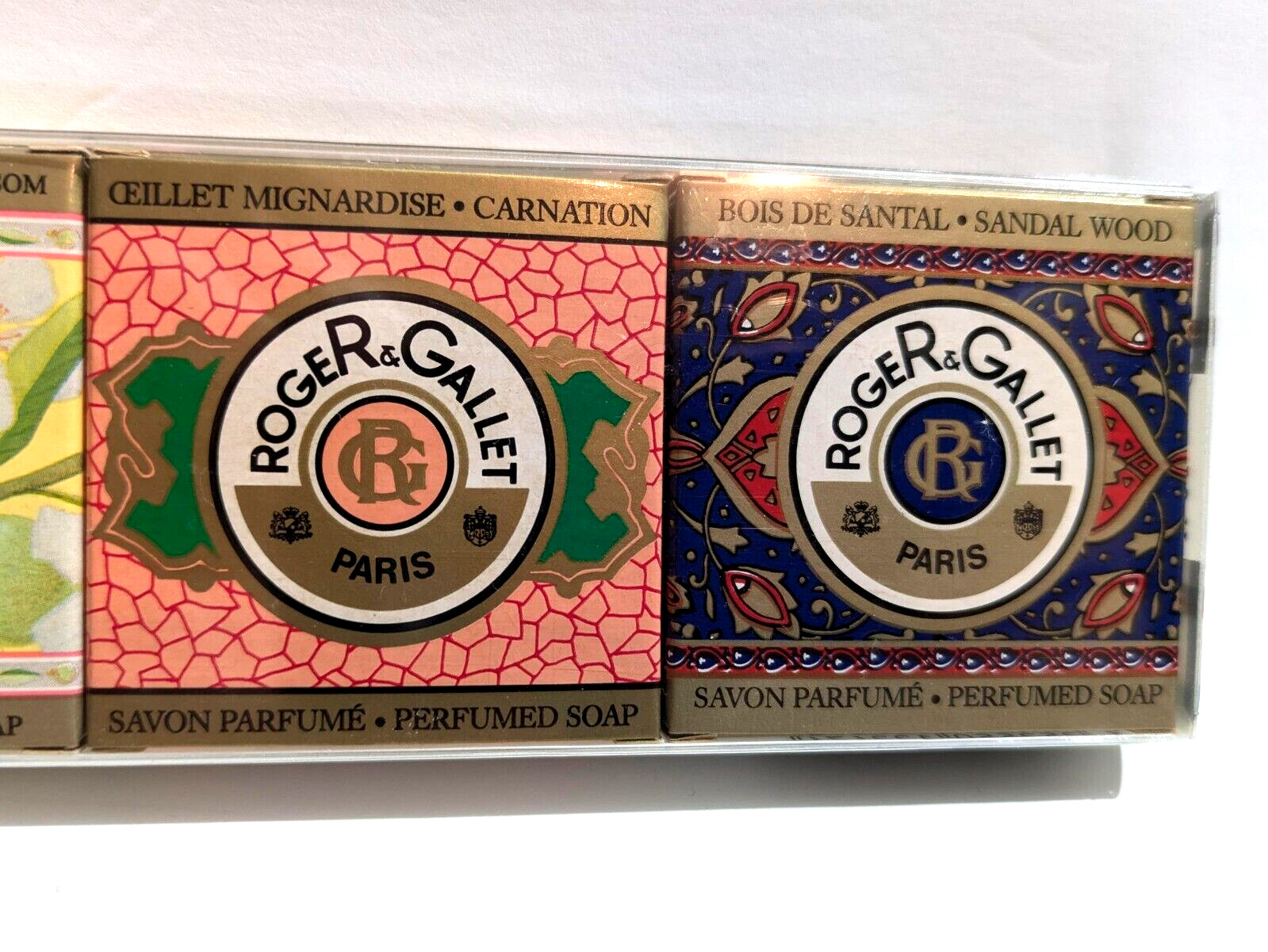 Vtg Roger & Gallet Paris Soap Set of 6 Sealed 0.9 oz Perfumed Scented Guest Bars