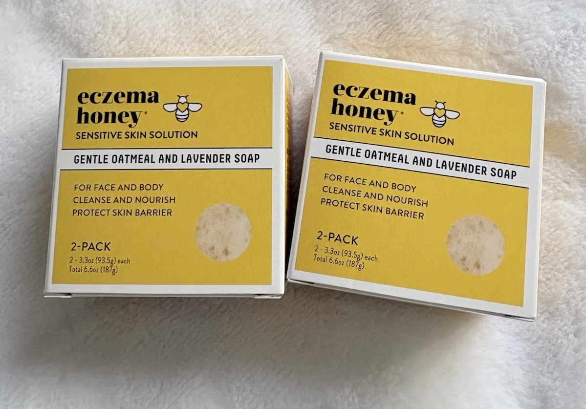 ECZEMA HONEY Gentle Oatmeal and Lavender Soap 4 Total 3.3oz Each NIB