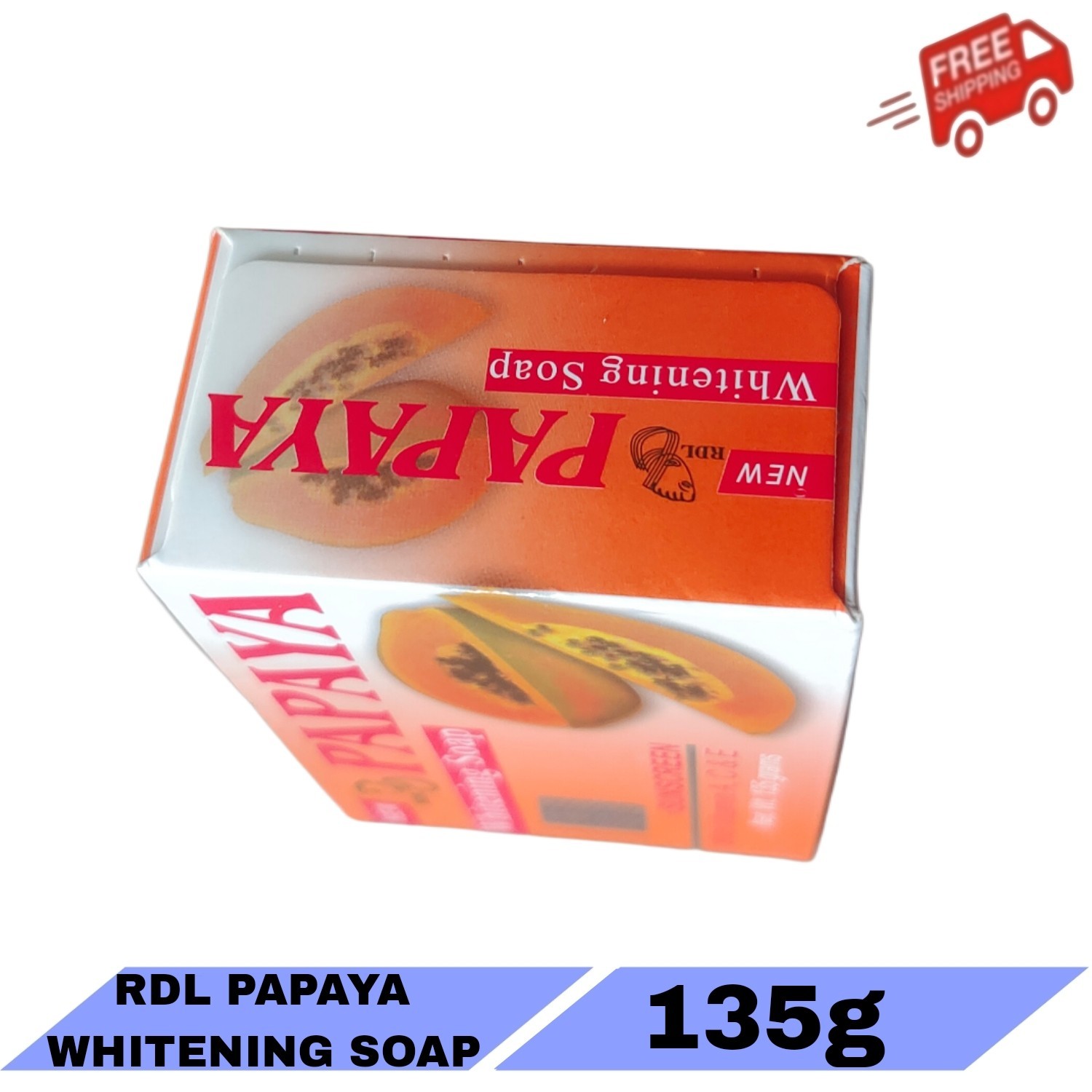 3x RDL Papaya Whitening Soap Sunscreen With Vitamin A C & E 135g – FREE SHIPPING