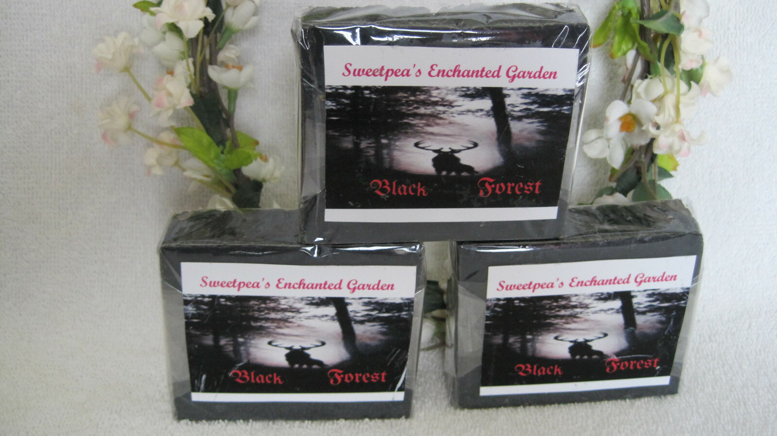 “BLACK FOREST” HANDMADE NATURAL & ORGANIC VEGAN SOAP, Travel Size Bars