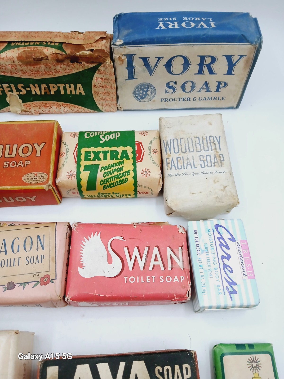 Vintage Mixed Lot Bar Soap Ivory, Lava, P&G, Brilliant, Swan, Octagon, Lifebuoy