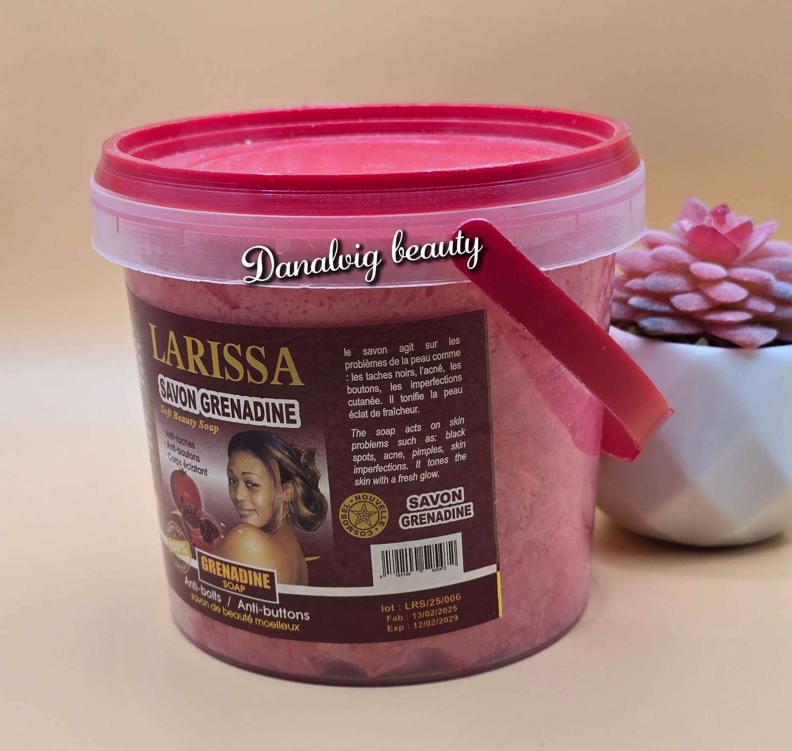 Larissa Gluta Lightening Brightening Grenadine Beauty Soap – All Skin Type 700g