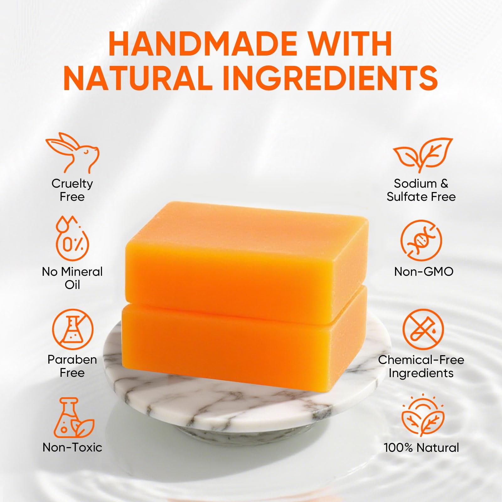 2 PCS Persimmon Soap Bar for Body Odor Control–Deodorizing & Eliminating Body…