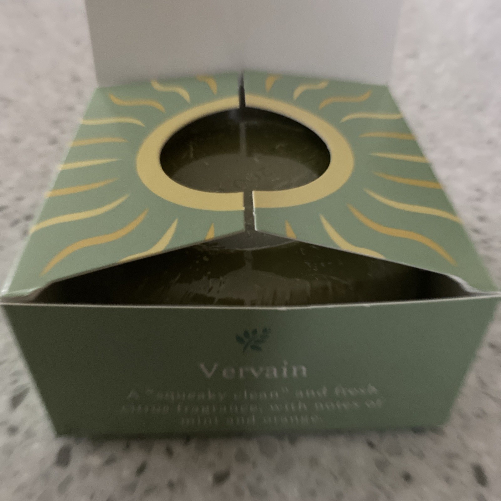 NEW Bare By Baudelaire Vervain (Citrus) Artisan Soap Made in France ONE BAR 7 OZ
