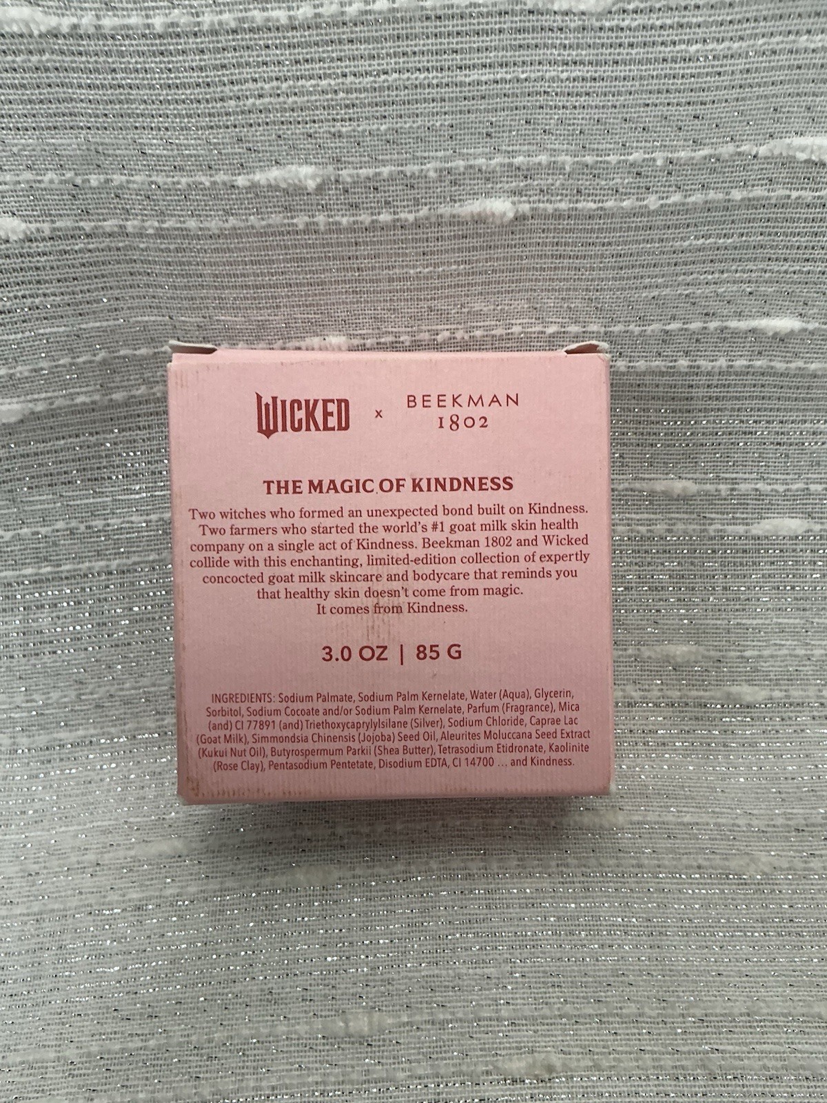 Brand NEW Beekman 1802 x Wicked Glinda Pink Perfection Goat Milk Soap 3.0 OZ