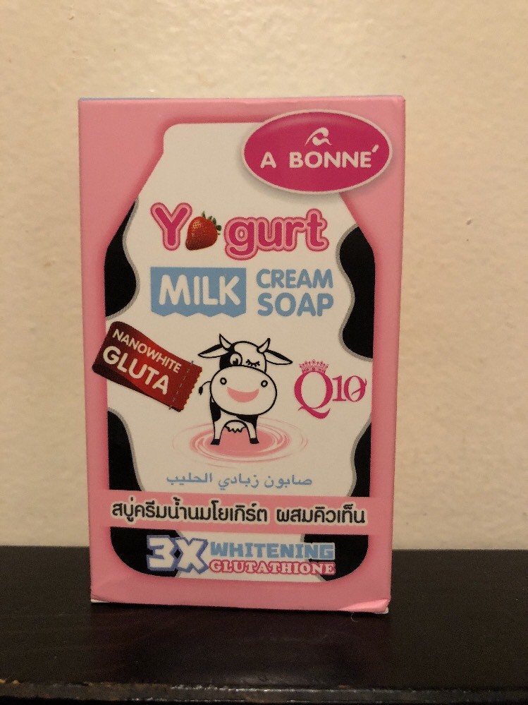 A Bonne Yogurt Milk Cream Soap Nanowhite Gluta Q10. 90g USA SELLER