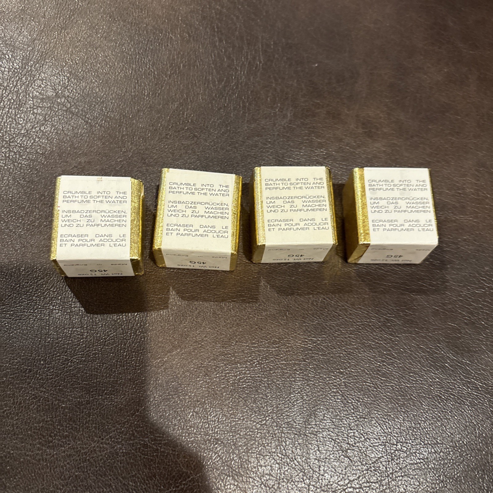 Vintage NEW Lot Of 4 English Country Gardens Scented Bath Cubes