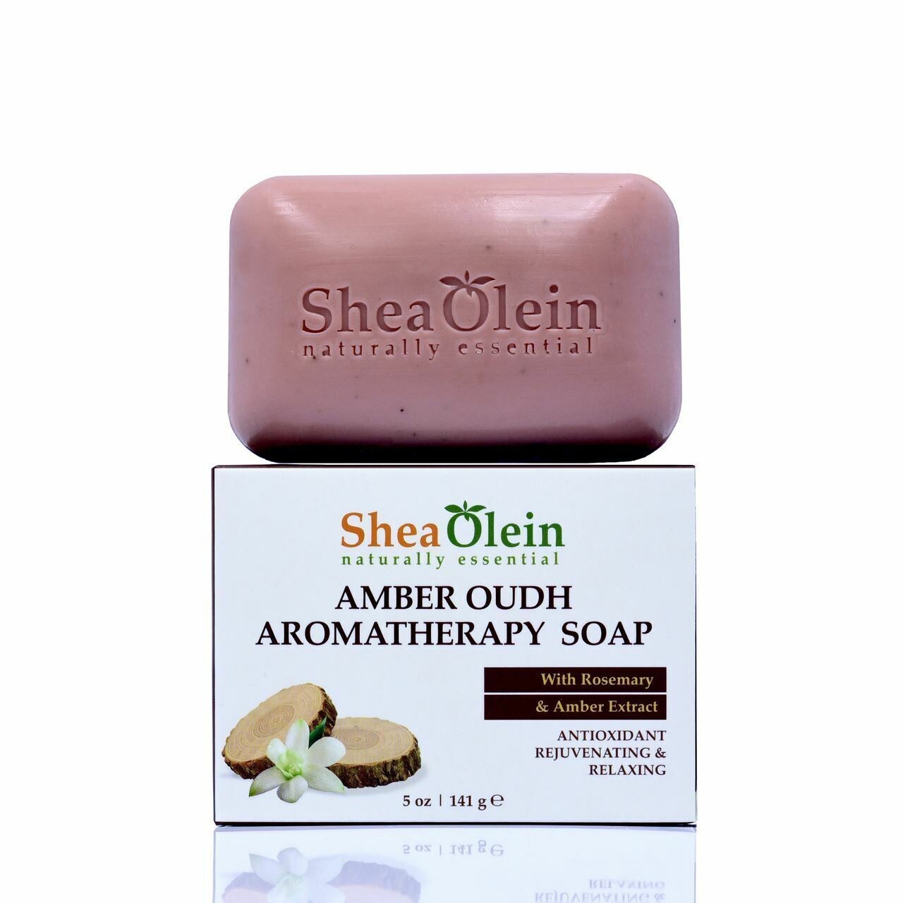 Amber Oudh Aromatherapy Soap – with Rosemary & Amber Extract – 5 oz